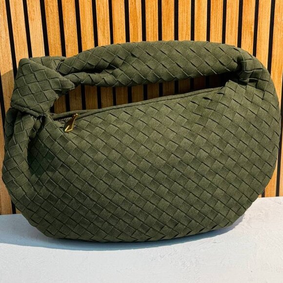 Suede Luxe Top Handle Bag – Stylish PU Suede Handbag - Picture 4 of 12